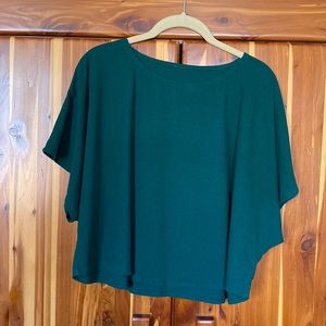 Jamie and the Jones Blank Canvas Top Emerald Green Raw Silk S